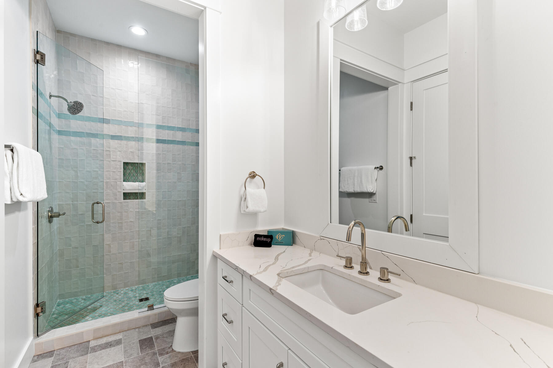 74 Shady Pines Drive Santa Rosa Beach, FL 32459 - Photo 14 of 51 a bathroom with a sink a toilet and shower