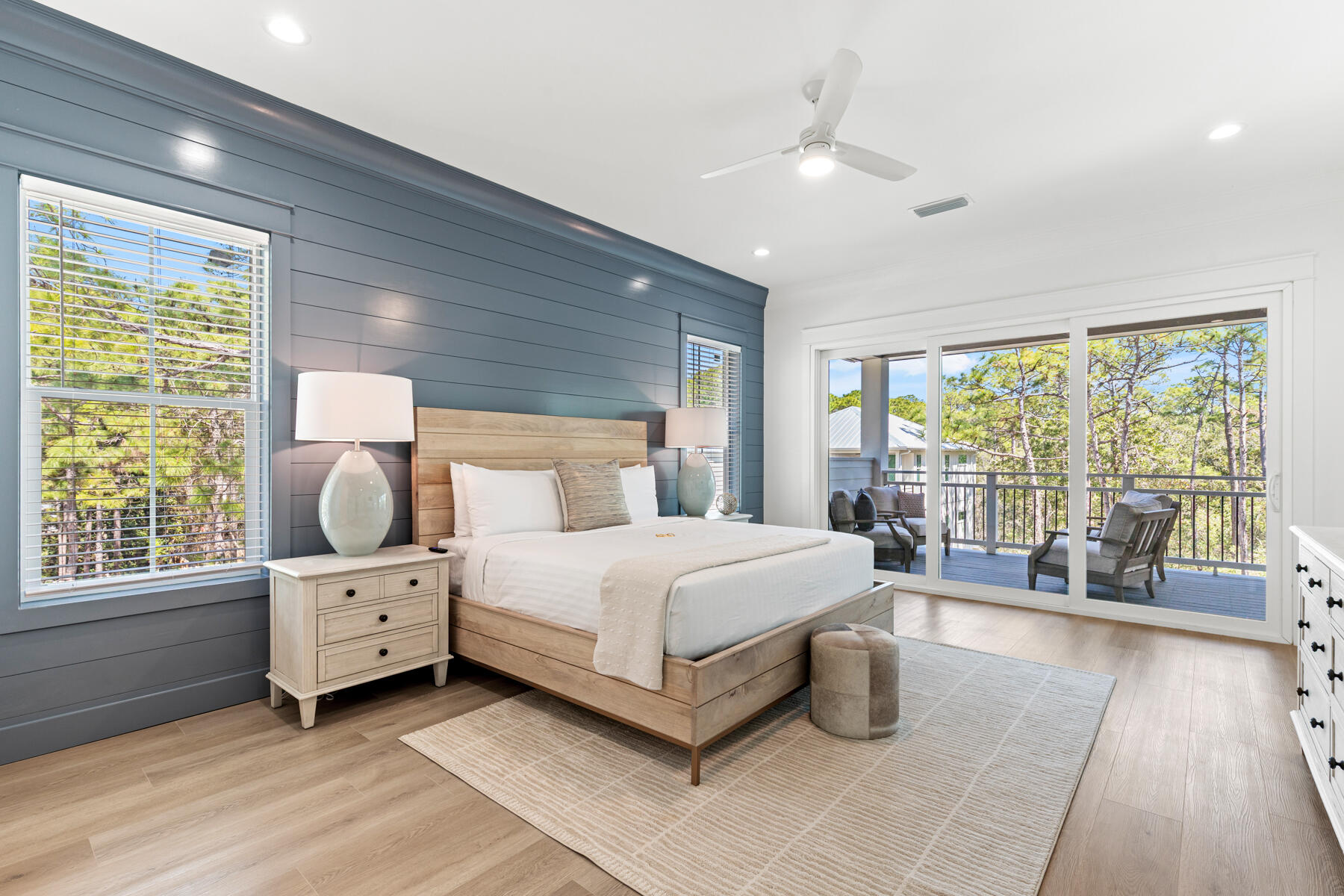 74 Shady Pines Drive Santa Rosa Beach, FL 32459 - Photo 34 of 51 a bedroom with a bed and a large window