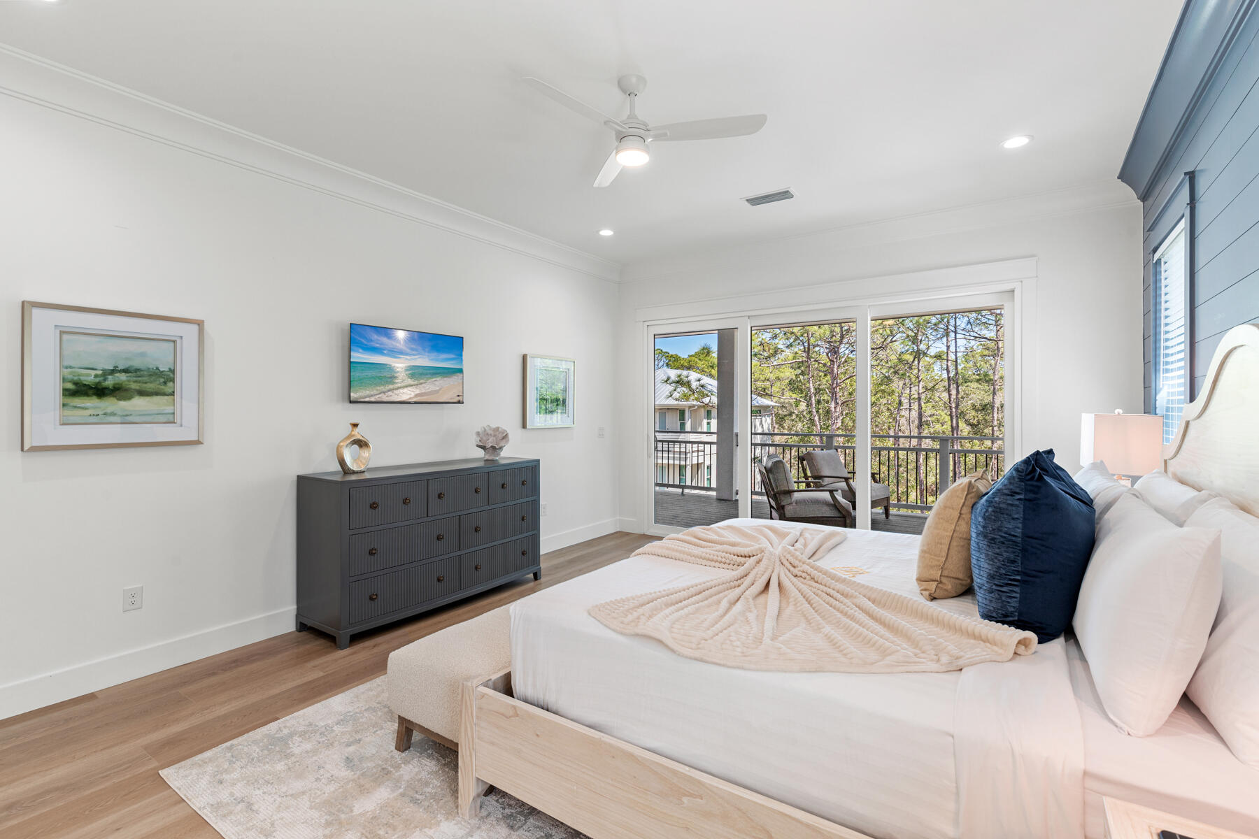 74 Shady Pines Drive Santa Rosa Beach, FL 32459 - Photo 39 of 51 a bed room with a bed and a dresser