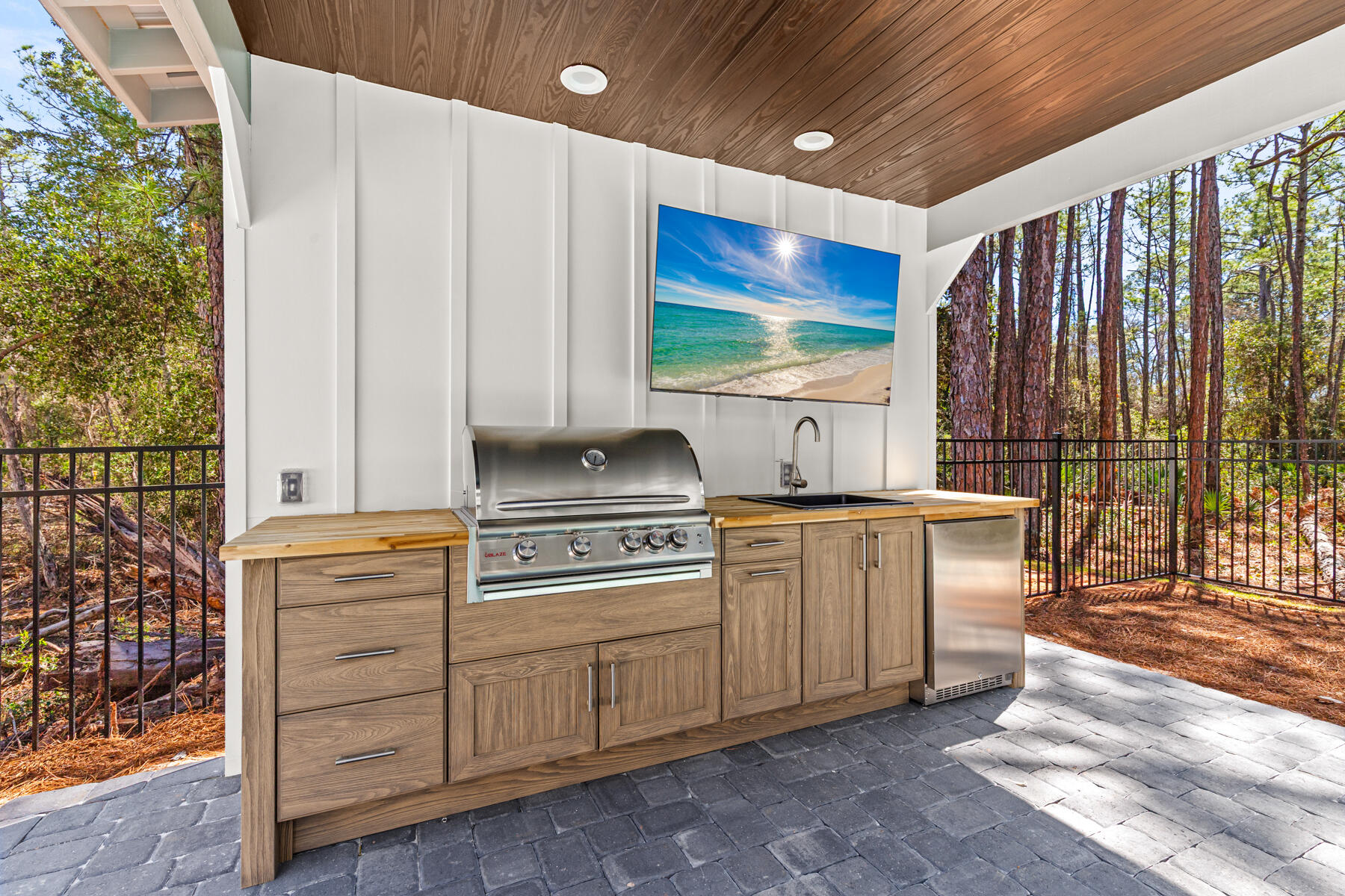 74 Shady Pines Drive Santa Rosa Beach, FL 32459 - Photo 47 of 51 a kitchen with appliances a sink and cabinets