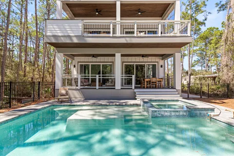 a house view with a outdoor space