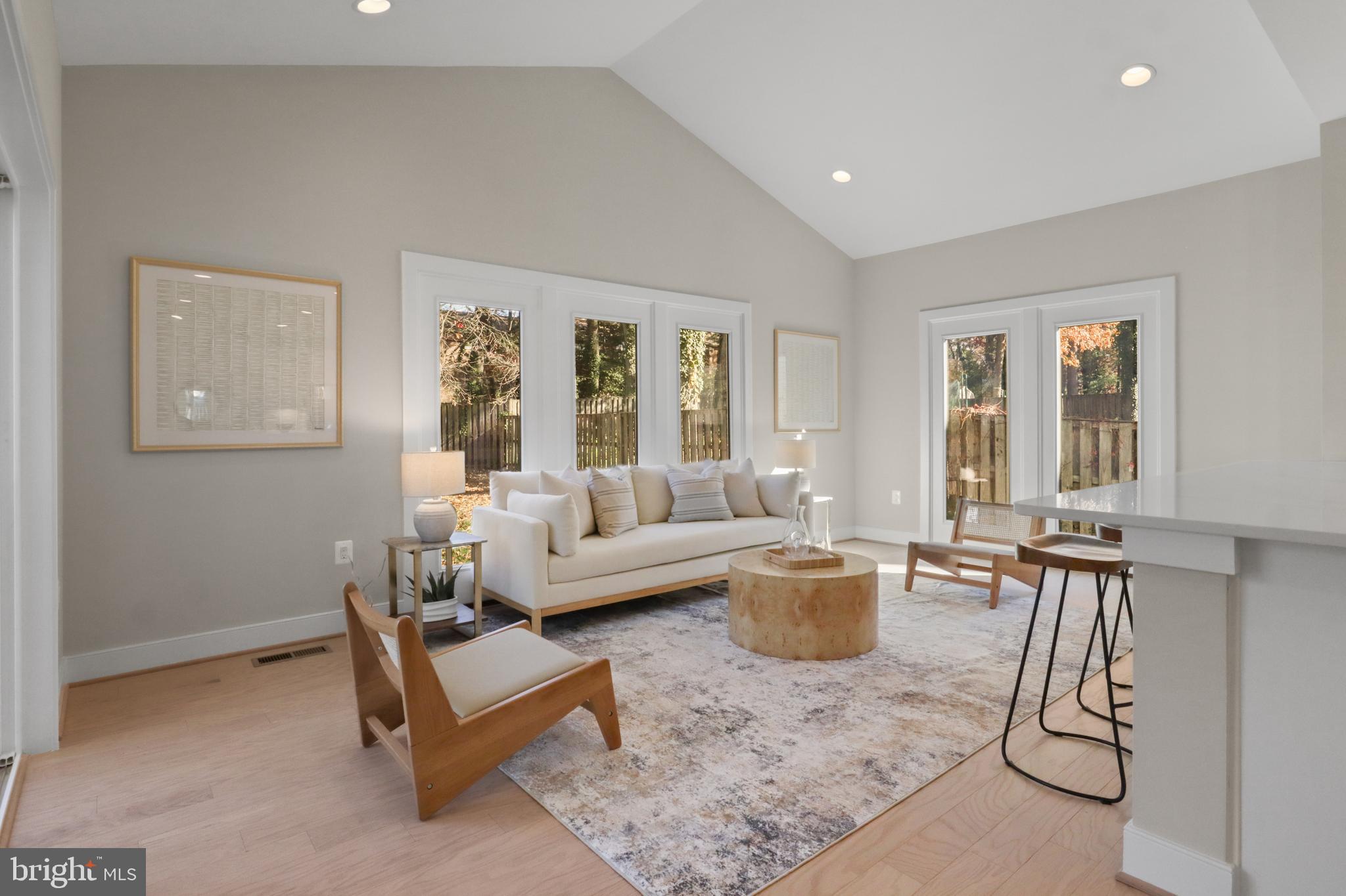 602 Kingsley Road Southwest Vienna, VA 22180 - Photo 29 of 79 a living room with furniture and a potted plant