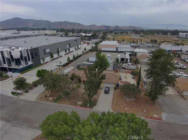an aerial view of multiple house