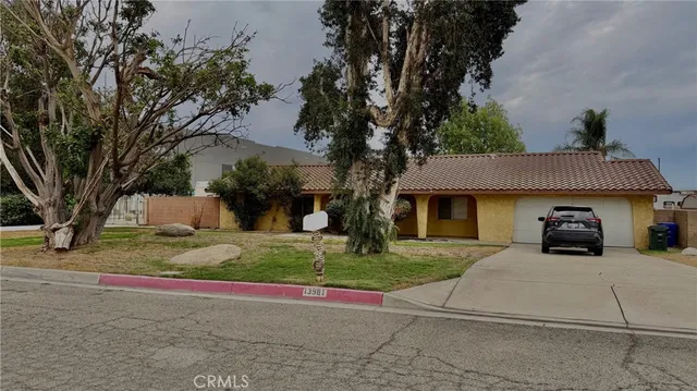 a house that has a tree in front of it