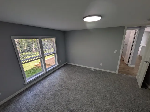 a house view with a space