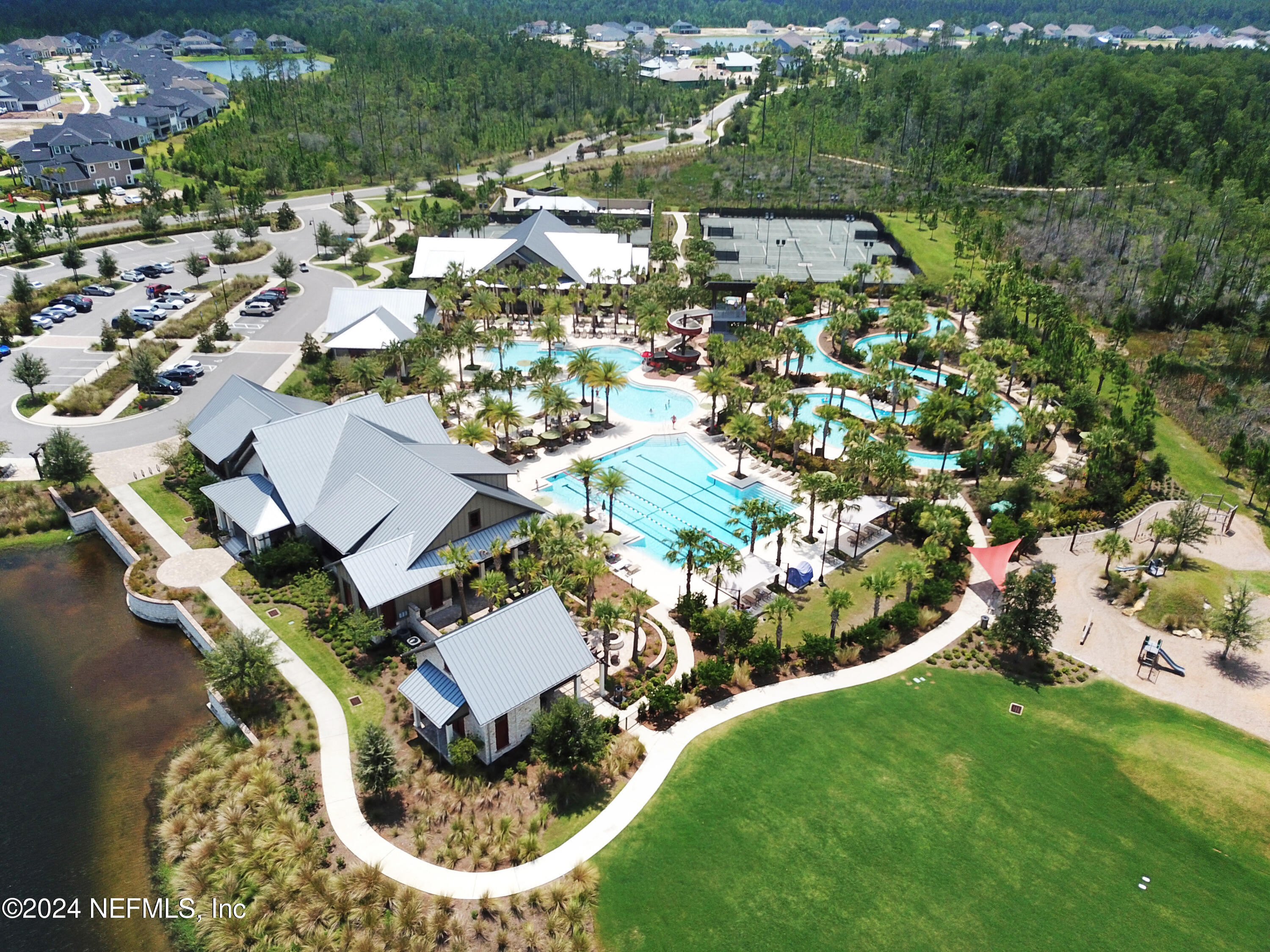 116 Alston Dr Street St. Augustine, FL 32092 - Photo 46 of 58 an aerial view of residential houses with outdoor space and trees