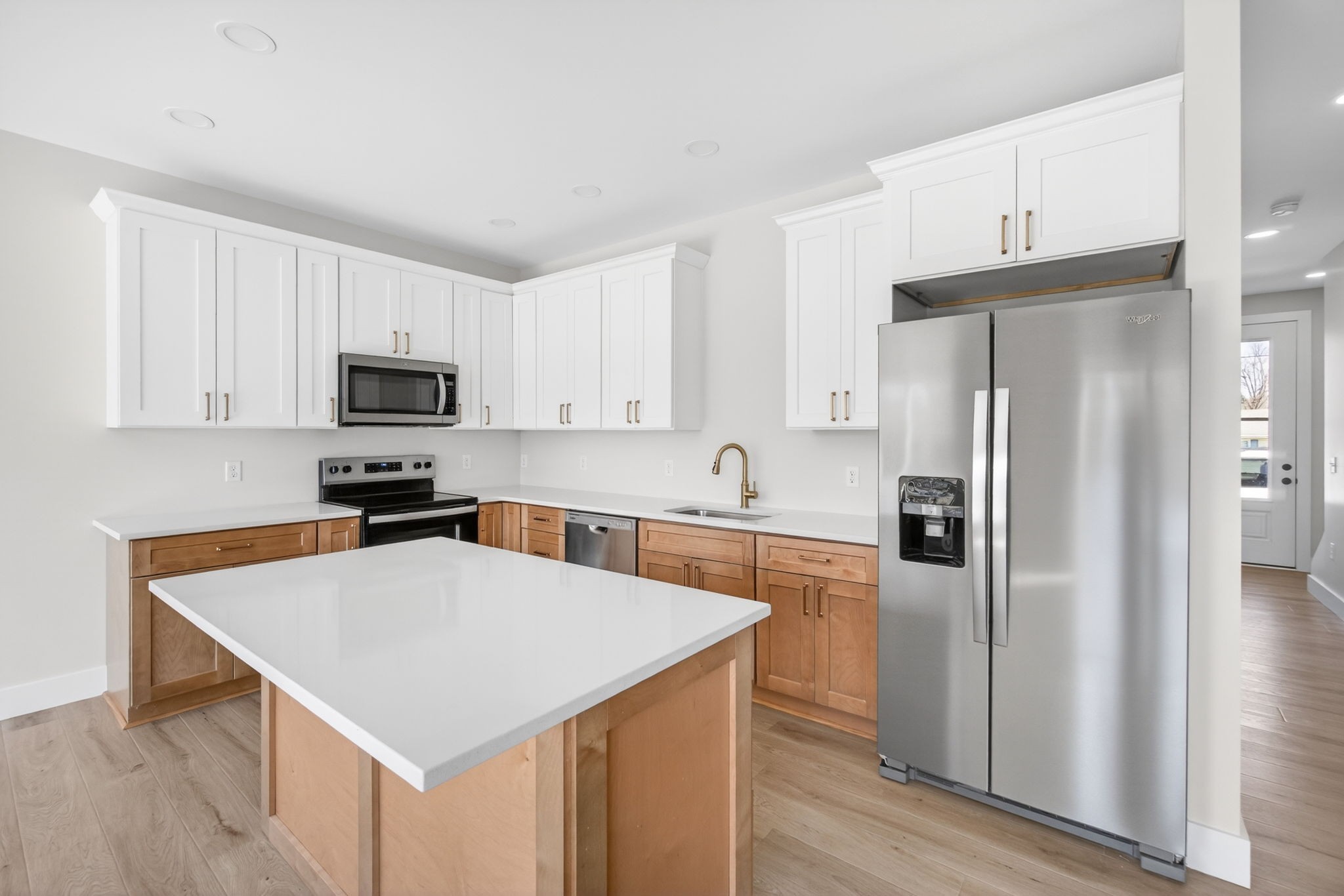 214 West Jere Whitson Road Cookeville, TN 38501 - Photo 14 of 31 a kitchen with stainless steel appliances a refrigerator sink and microwave
