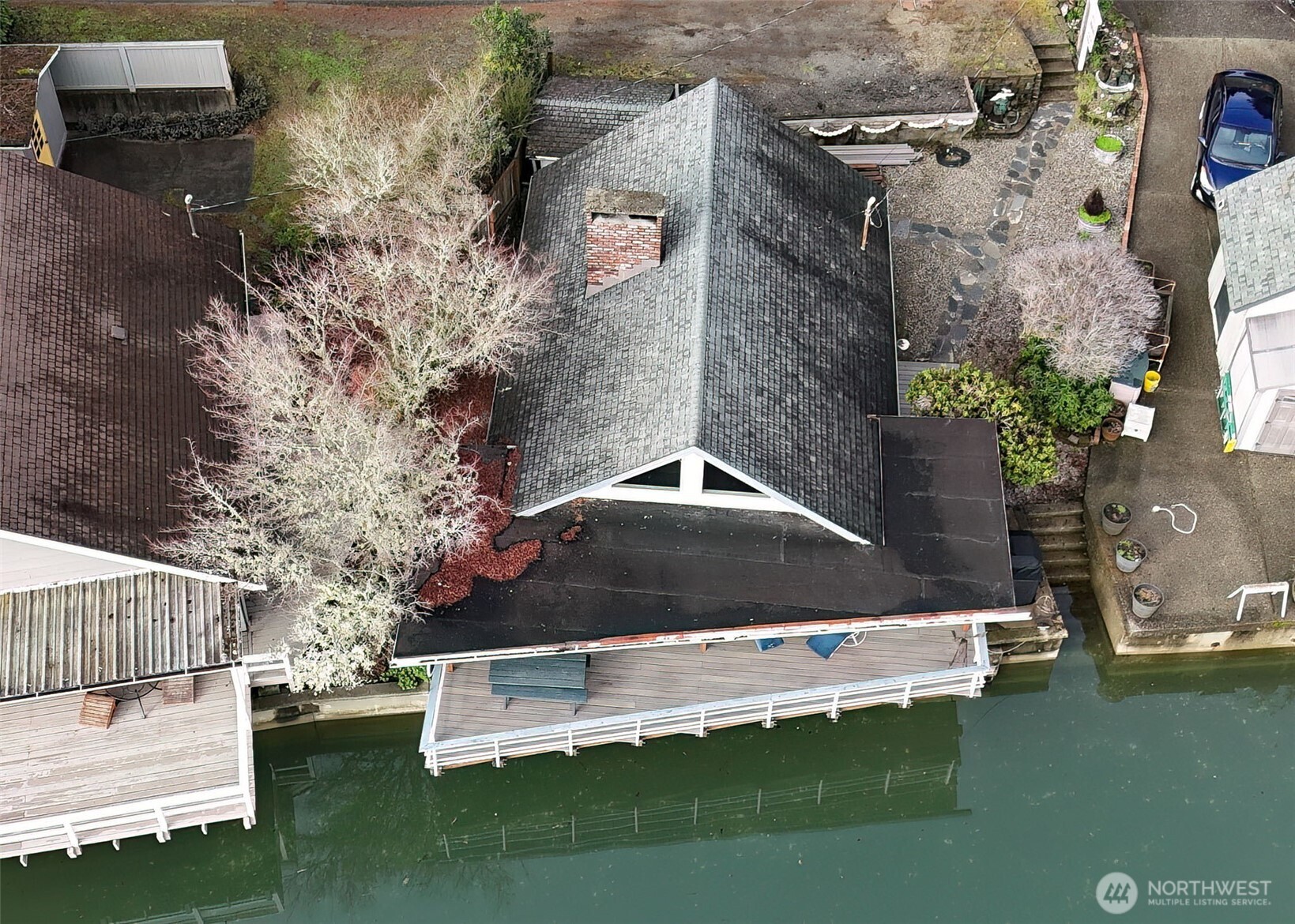 10271 Northeast North Shore Road Belfair, WA 98528 - Photo 36 of 38 an aerial view of a house with a yard