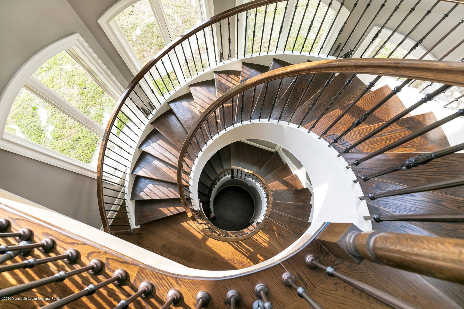 64 Crine Road Colts Neck, NJ 07722 - Photo 9 of 38 Custom Circular Floating Staircase