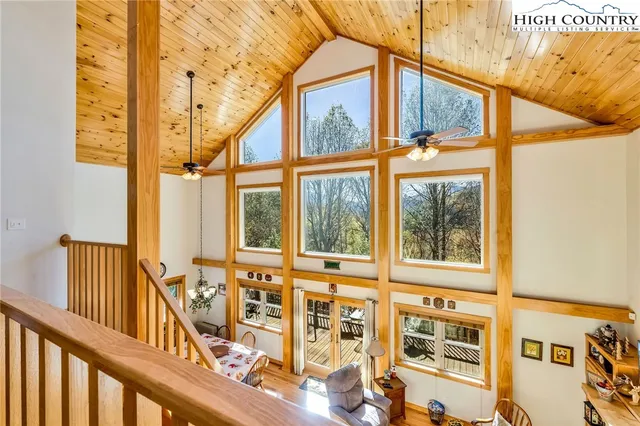 a front view of a building with grey walls