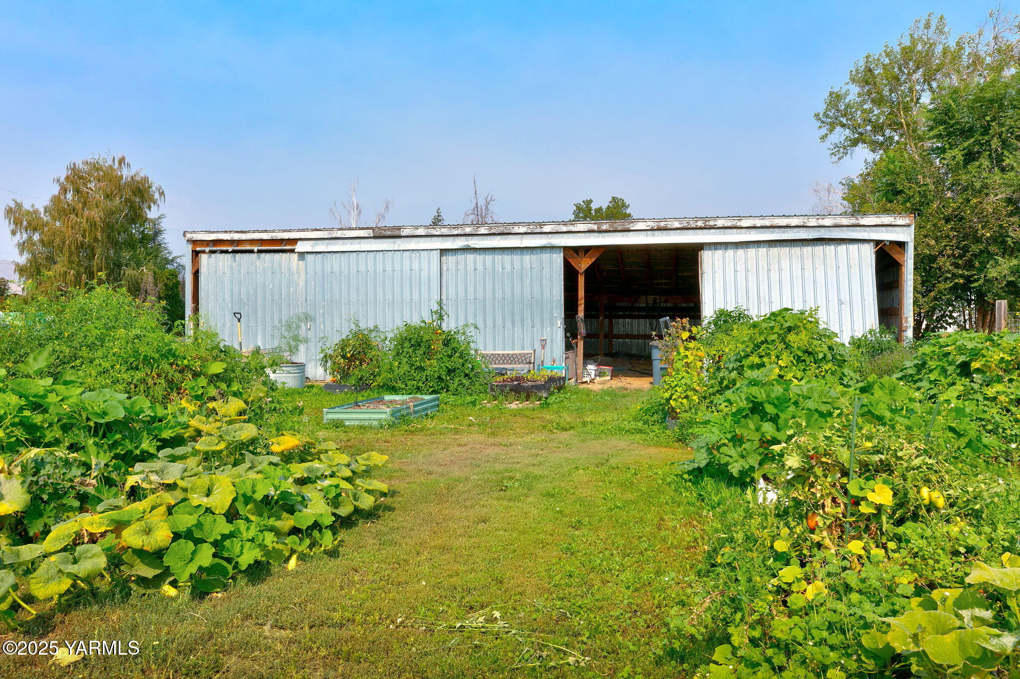 8351 North Wenas Road Selah, WA 98942 - Photo 7 of 26 a view of a house with a yard and plants