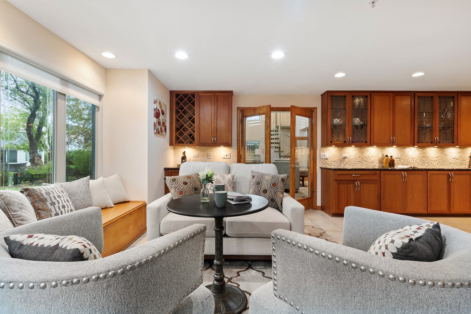 2037 Clover Road Northbrook, IL 60062 - Photo 5 of 29 a living room with furniture and a large window