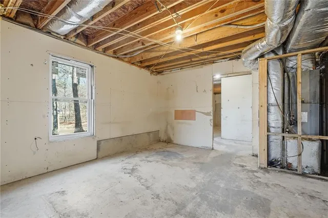 a view of an empty room