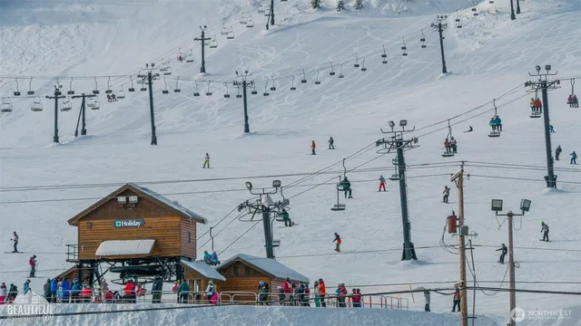 a view of a water fountain