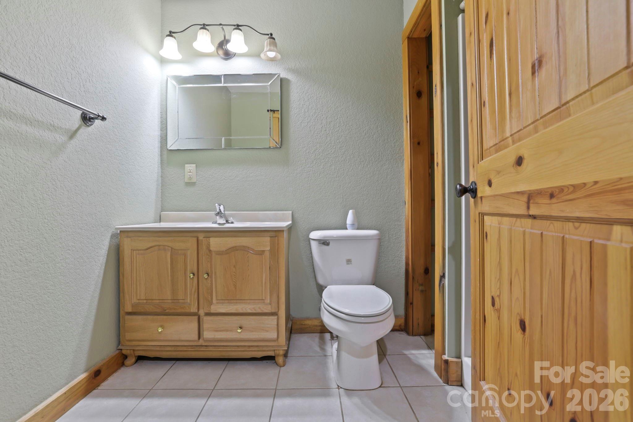 266 Rhododendron Drive Saluda, NC 28773 - Photo 28 of 35 a bathroom with a sink toilet and shower
