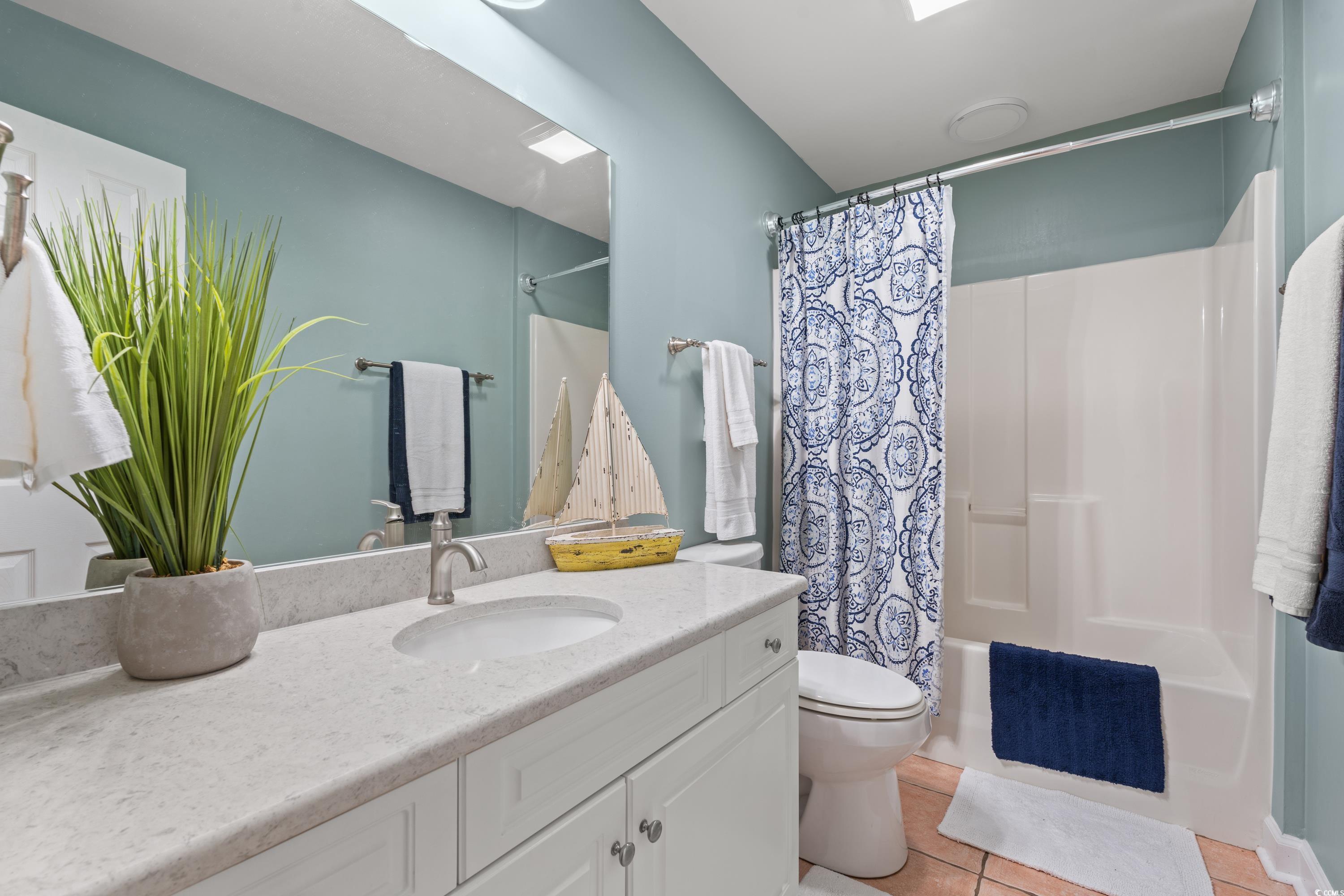 177 Reef Run Road Pawleys Island, SC 29585 - Photo 20 of 40 Full bath with toilet, tile patterned flooring, sh