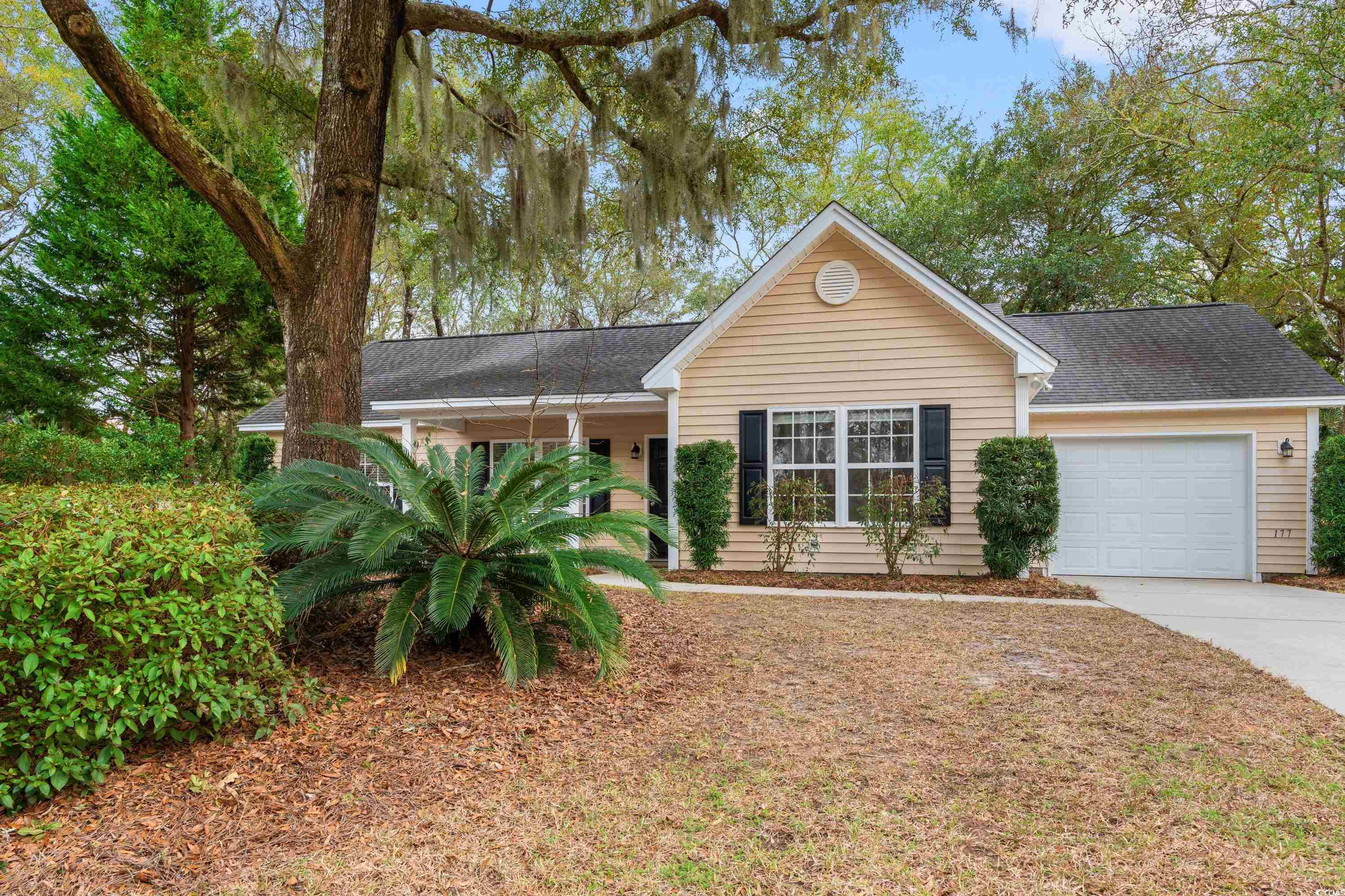 177 Reef Run Road Pawleys Island, SC 29585 - Photo 34 of 40 Ranch-style house with a garage, concrete driveway