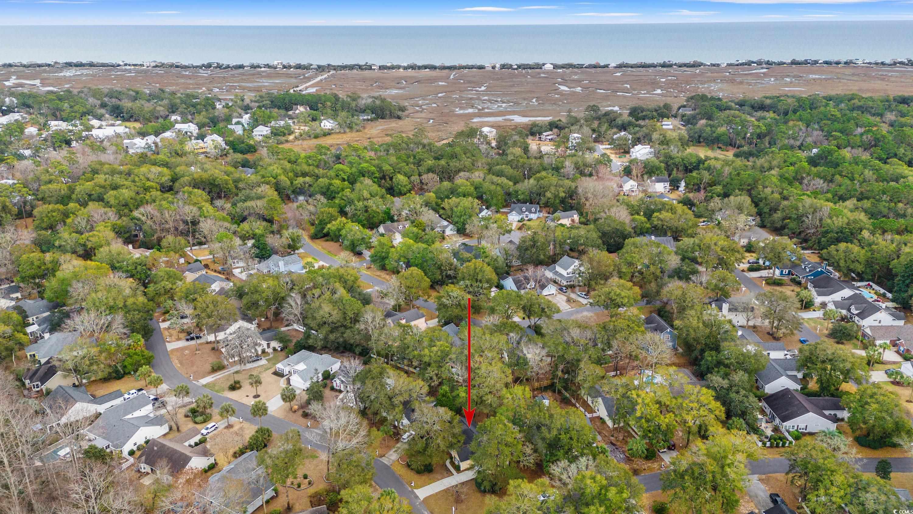 177 Reef Run Road Pawleys Island, SC 29585 - Photo 38 of 40 Birds eye view of property featuring a residential