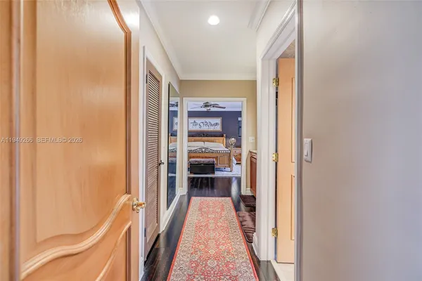 a view of a backyard with a tree