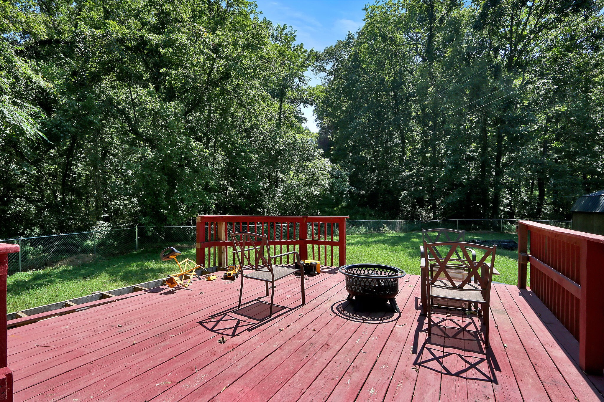 2218 Lee Road Spring Hill, TN 37174 - Photo 19 of 19 a view of a deck with furniture and garden