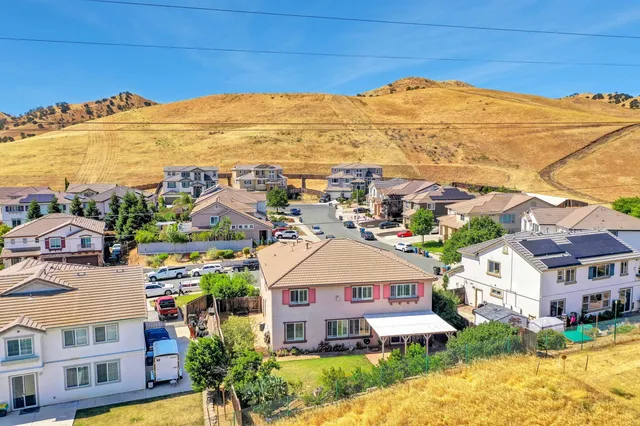 a view of city and mountain