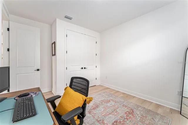 a room with storage and utility