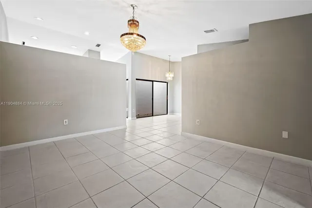 a view of an empty room