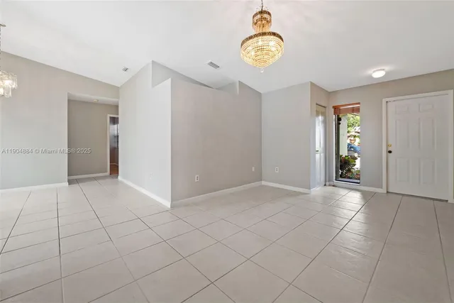 an empty room with closet