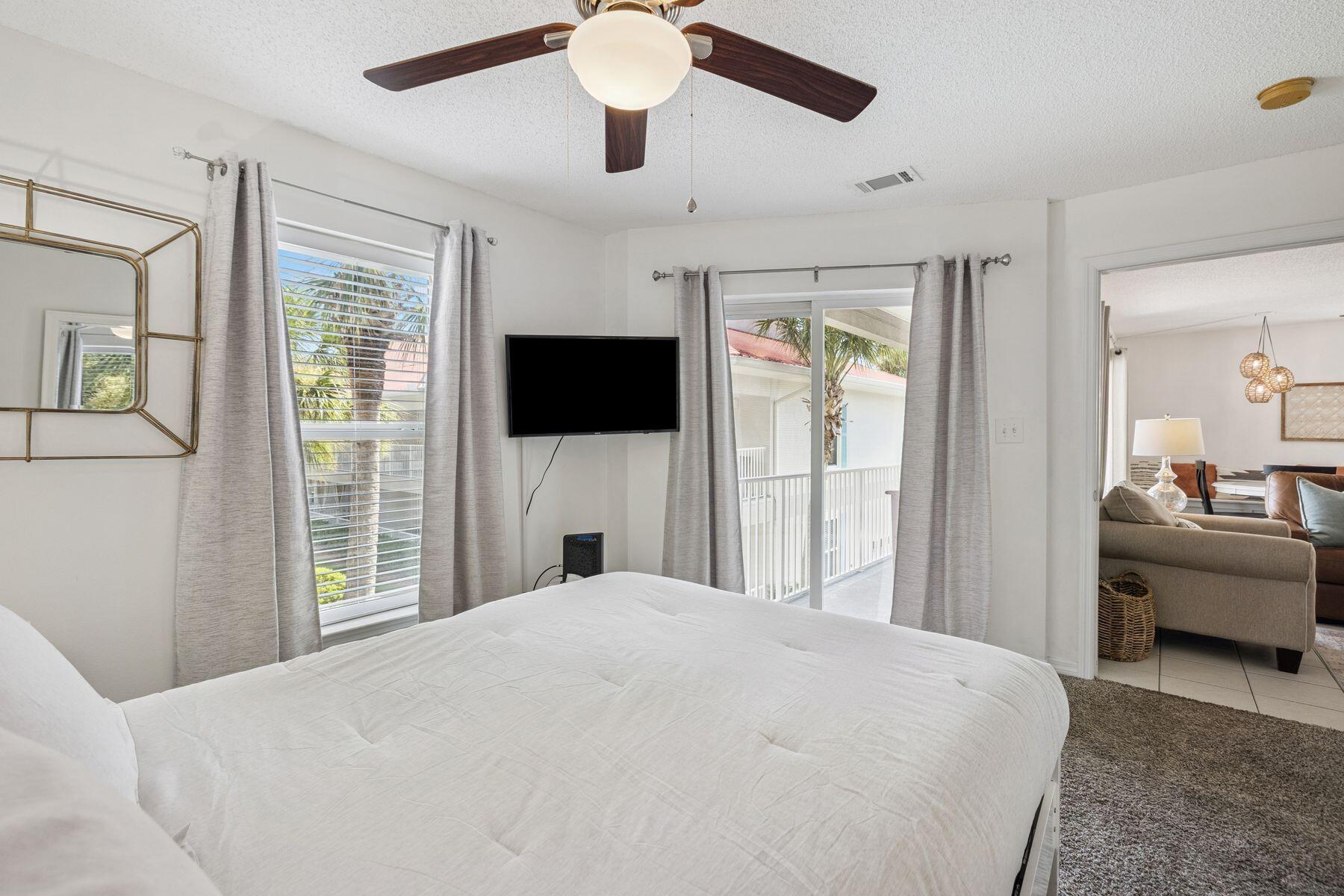 82 Sugar Sand Lane, Unit B4 Santa Rosa Beach, FL 32459 - Photo 12 of 25 Primary Bedroom with Balcony Access