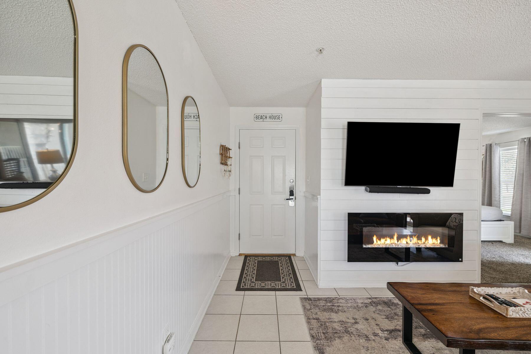 82 Sugar Sand Lane, Unit B4 Santa Rosa Beach, FL 32459 - Photo 4 of 25 Newly Added Shiplap/Fireplace Feature