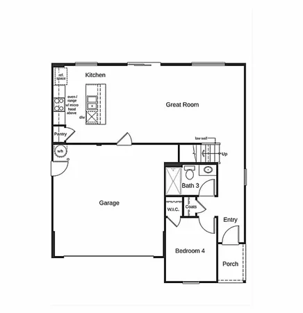 a picture of a wall with a white wall and a refrigerator