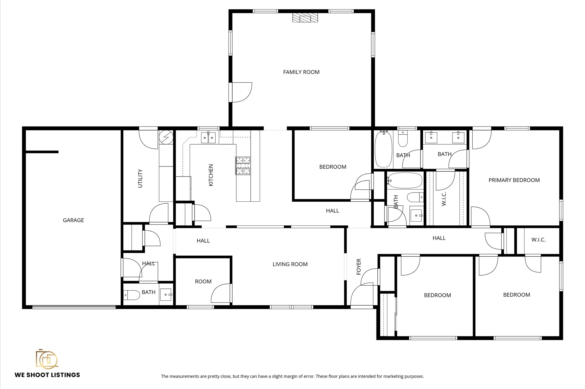 3812 Hardin Road Baytown, TX 77521 - Photo 30 of 30 Floor plan - Living room was used as a very nice formal dining.