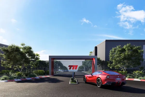 a view of a cars parked in front of a building