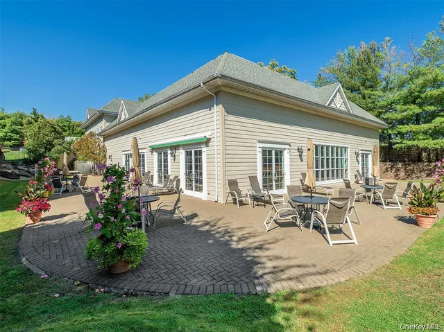 a view of a house with patio