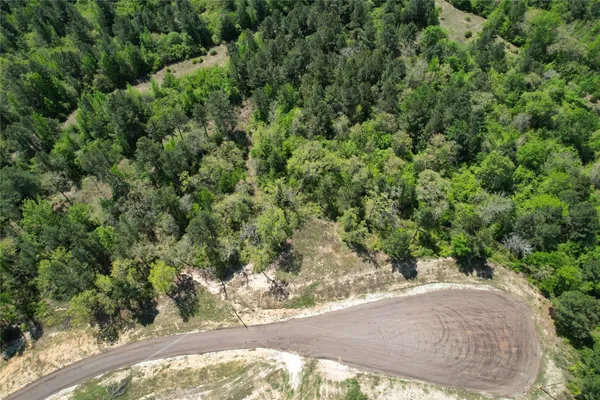 a view of a yard of a house