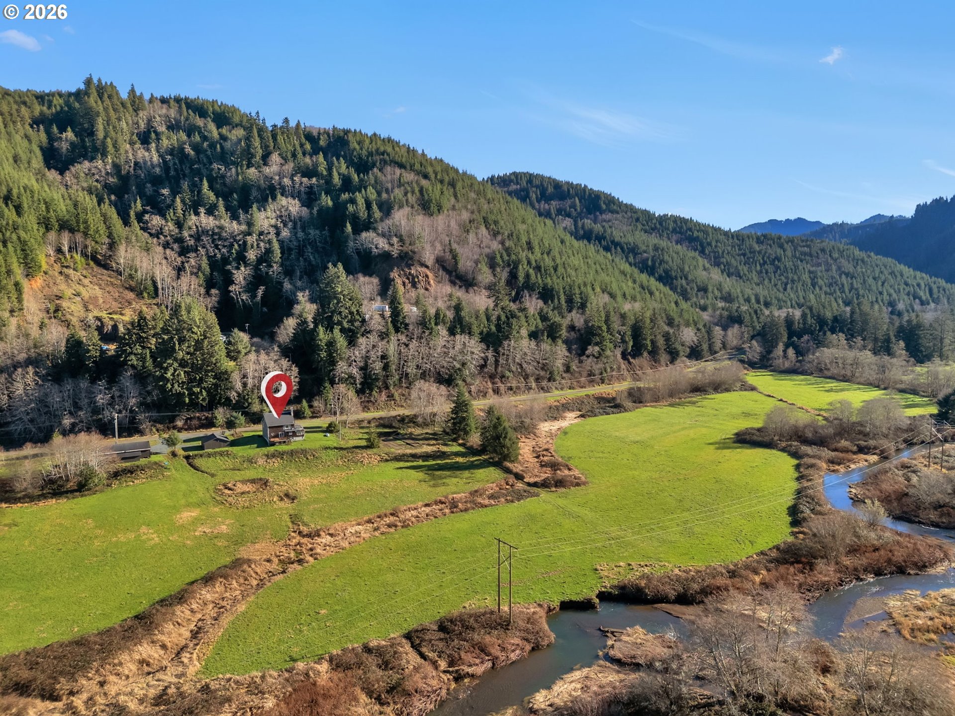 32300 Miami Foley Road Nehalem, OR 97131 - Photo 43 of 45 a view of a swimming pool with a yard and mountain