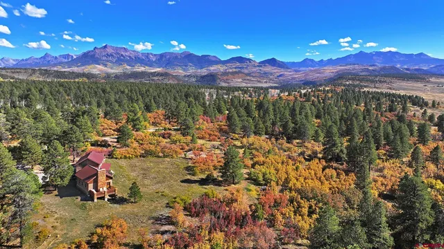 a view of a city with sunset view