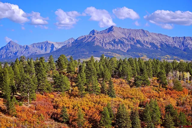 a view of a lake with a mountain