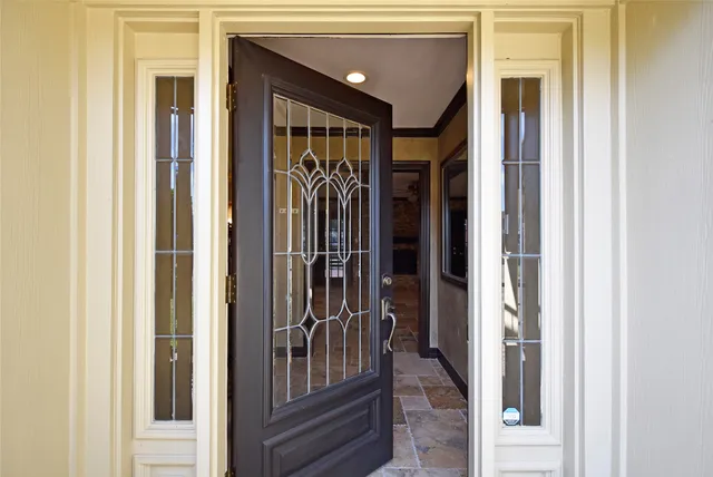 a view of a entryway door of the house
