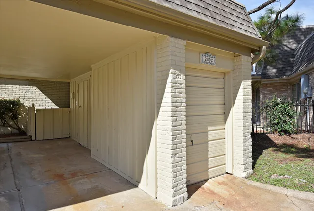 a view of a park with swings