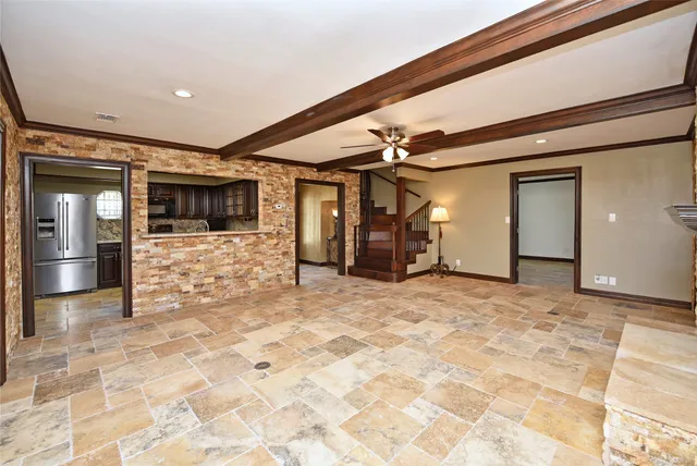 a view of a livingroom with a fireplace