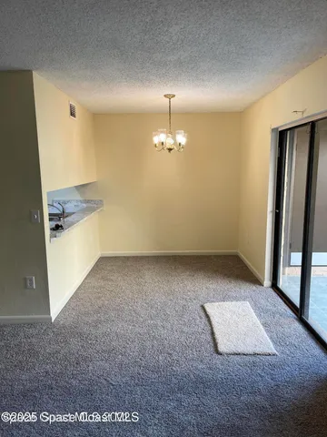 an empty room with closet