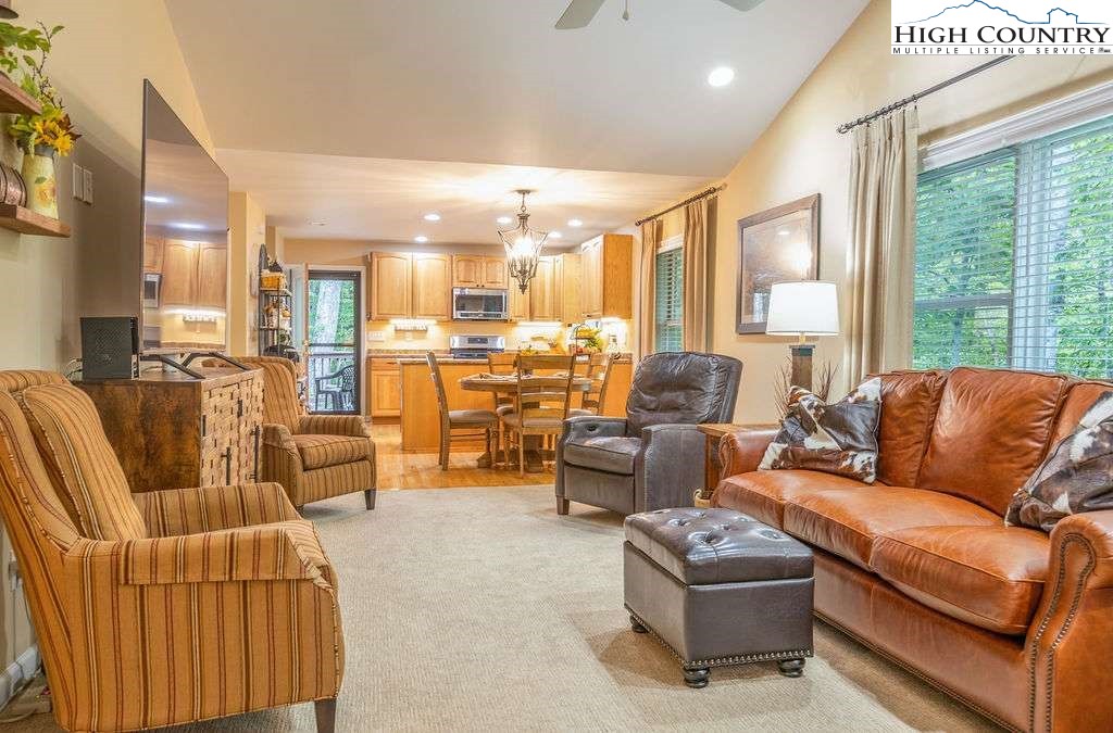 120 Ridge Road Newland, NC 28657 - Photo 10 of 40 a living room with furniture wooden floor and a large window
