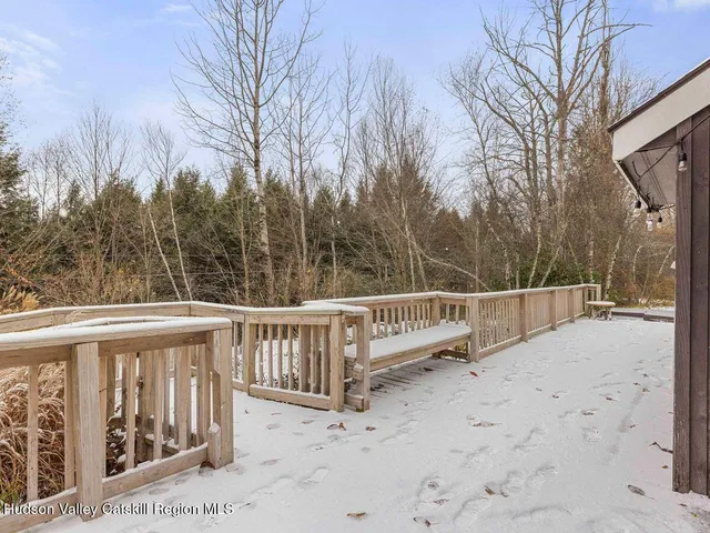 a view of a wooden door