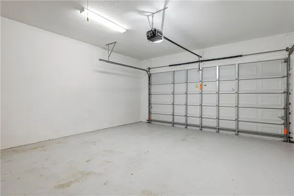 a view of a garage