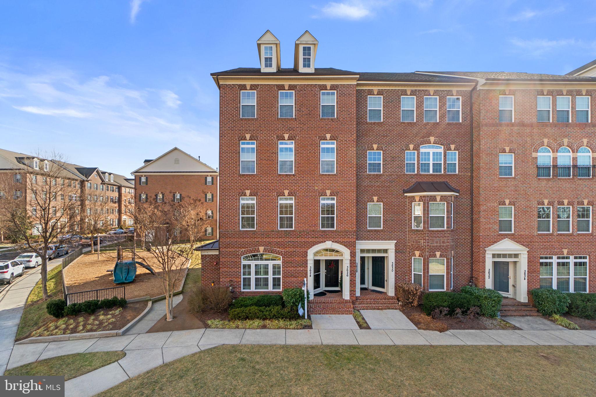 a front view of a building with balcony
