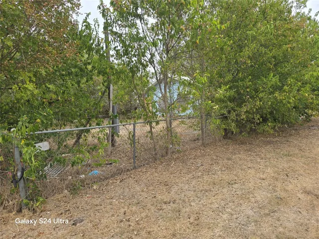 a view of backyard with green space