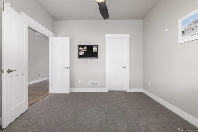 a view of an empty room