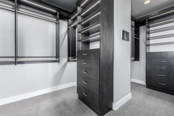 a view of closet area