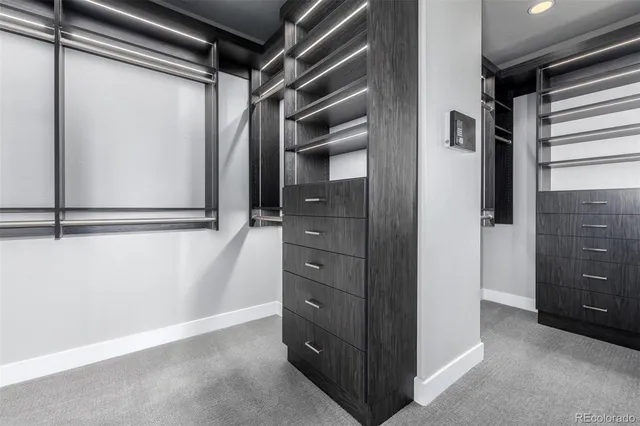 a view of closet area